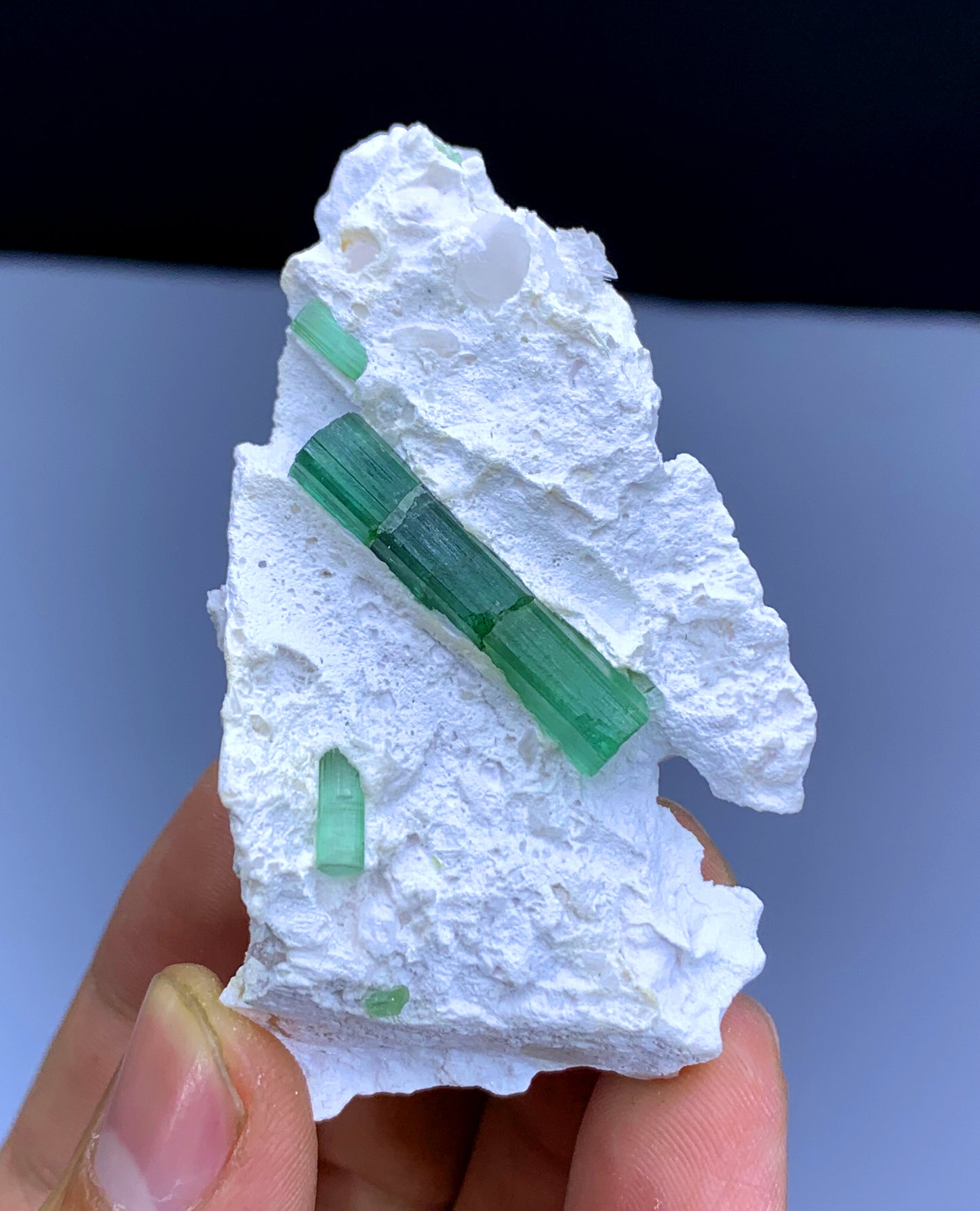 Green Tourmaline Crystal on Matrix from Afghanistan - 33 gram