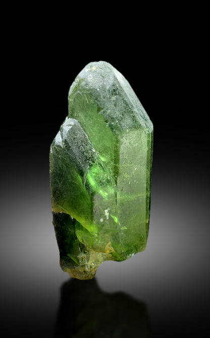 Lush Green Peridot Crystal with Ludwigite Inclusions, Peridot Specimen - 28 gram