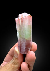 Natural Bicolor Tourmaline Crystal from Afghanistan - 66 gram