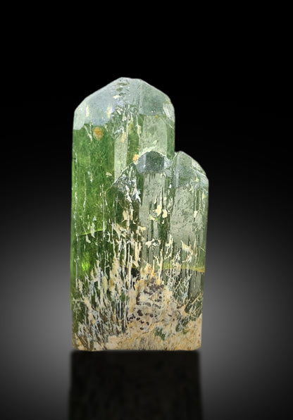 Lush Green Peridot Crystal with Ludwigite Inclusions, Peridot Specimen - 28 gram