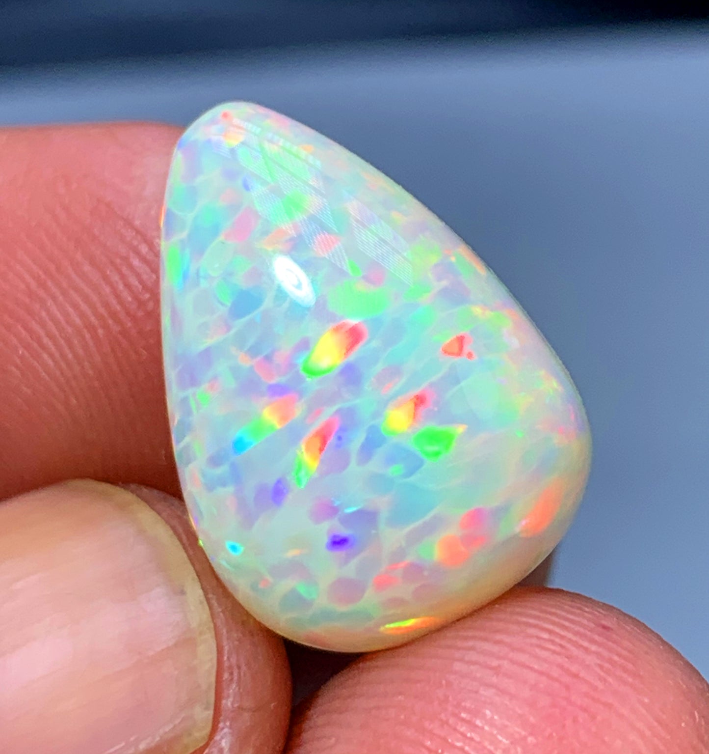 Honeycomb Opal Cabochon, Ethiopian Earth Mined Welo Opal Cabochon - 9.15