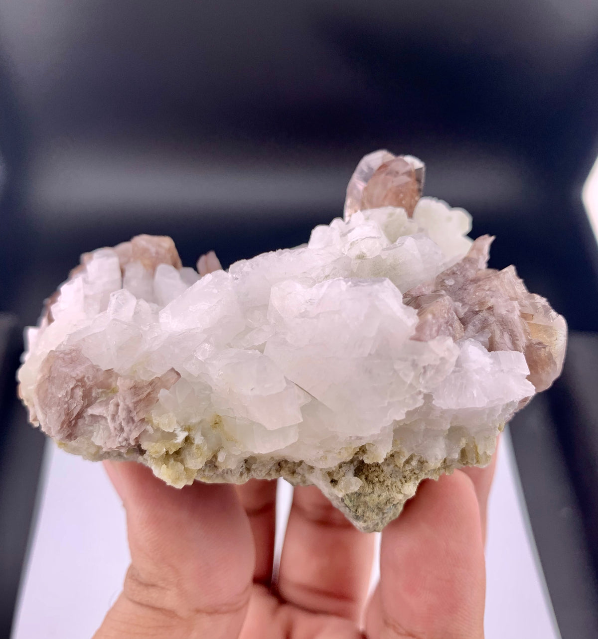 Brown Axinite Crystals On penicillin From Skardu Pakistan - 197 Grams