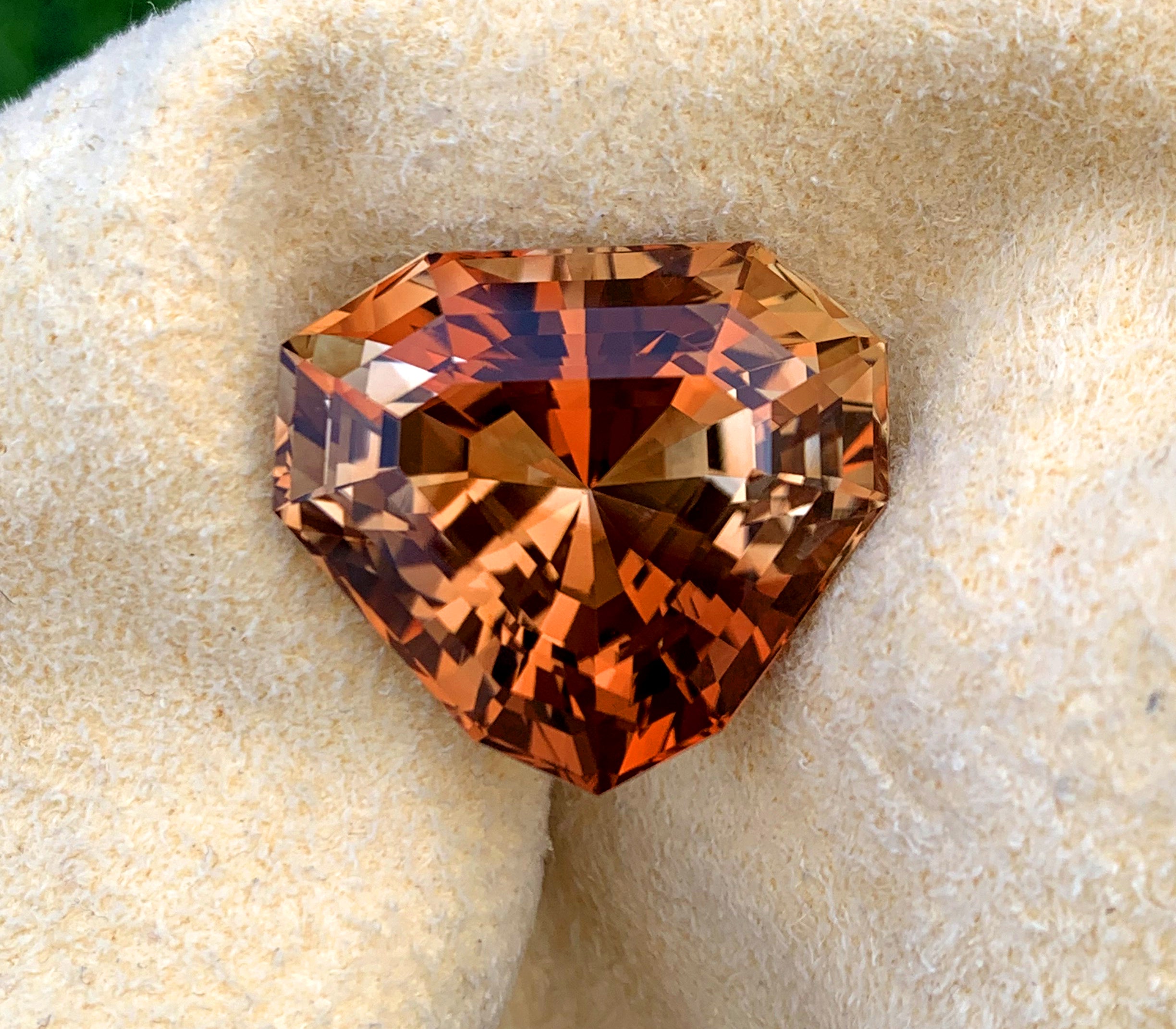 Fancy Trigonal Cut Champagne Color Topaz Gemstone, Loose Gemstone, Making Jewelry, Gemstone Jewelry - 44.80 CT