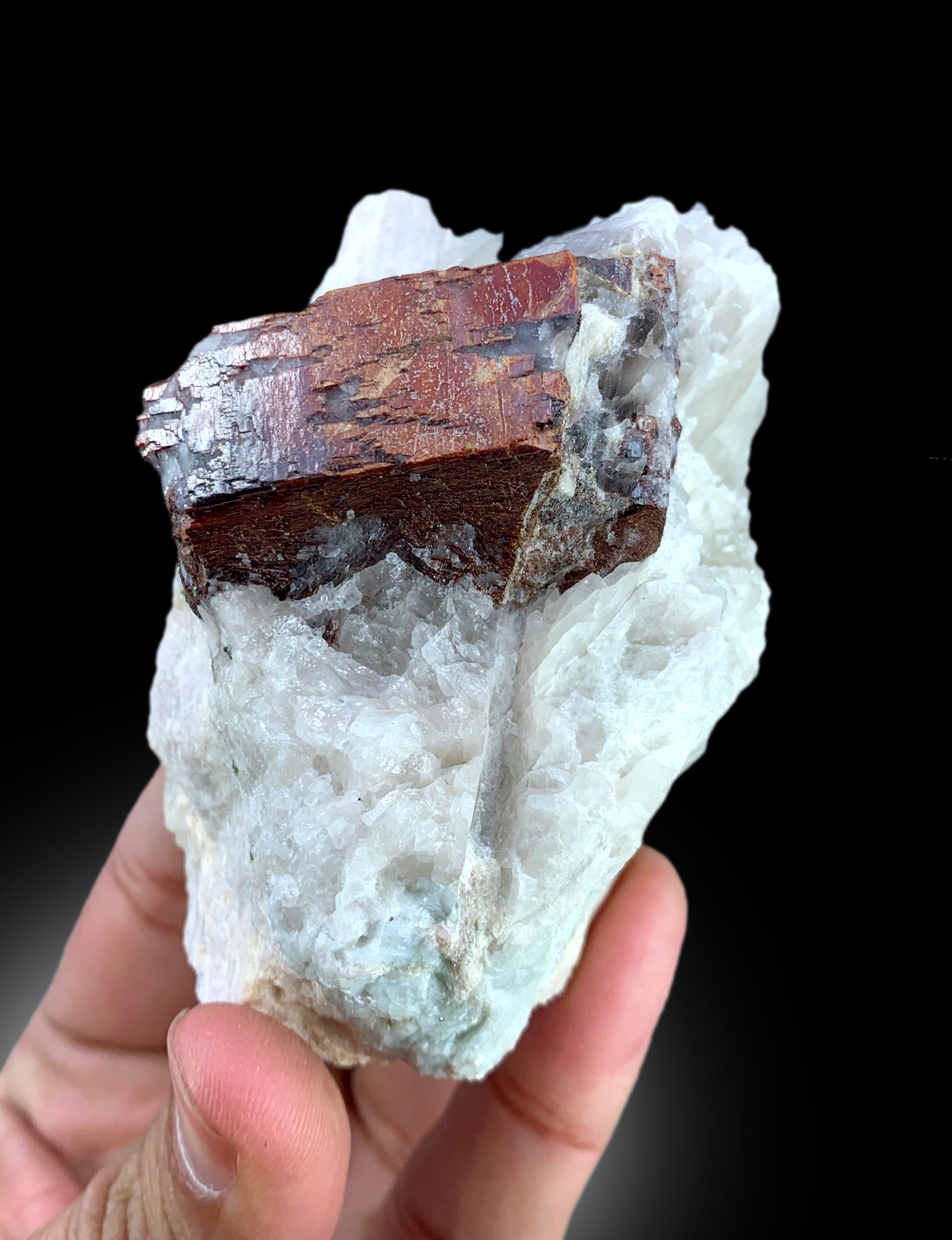 Natural Red Color Tantalite on Matrix, Tantalite Crystals, Rare Mineral, Crystal Specimen, Tantalite Specimen from Afghanistan - 482 gram