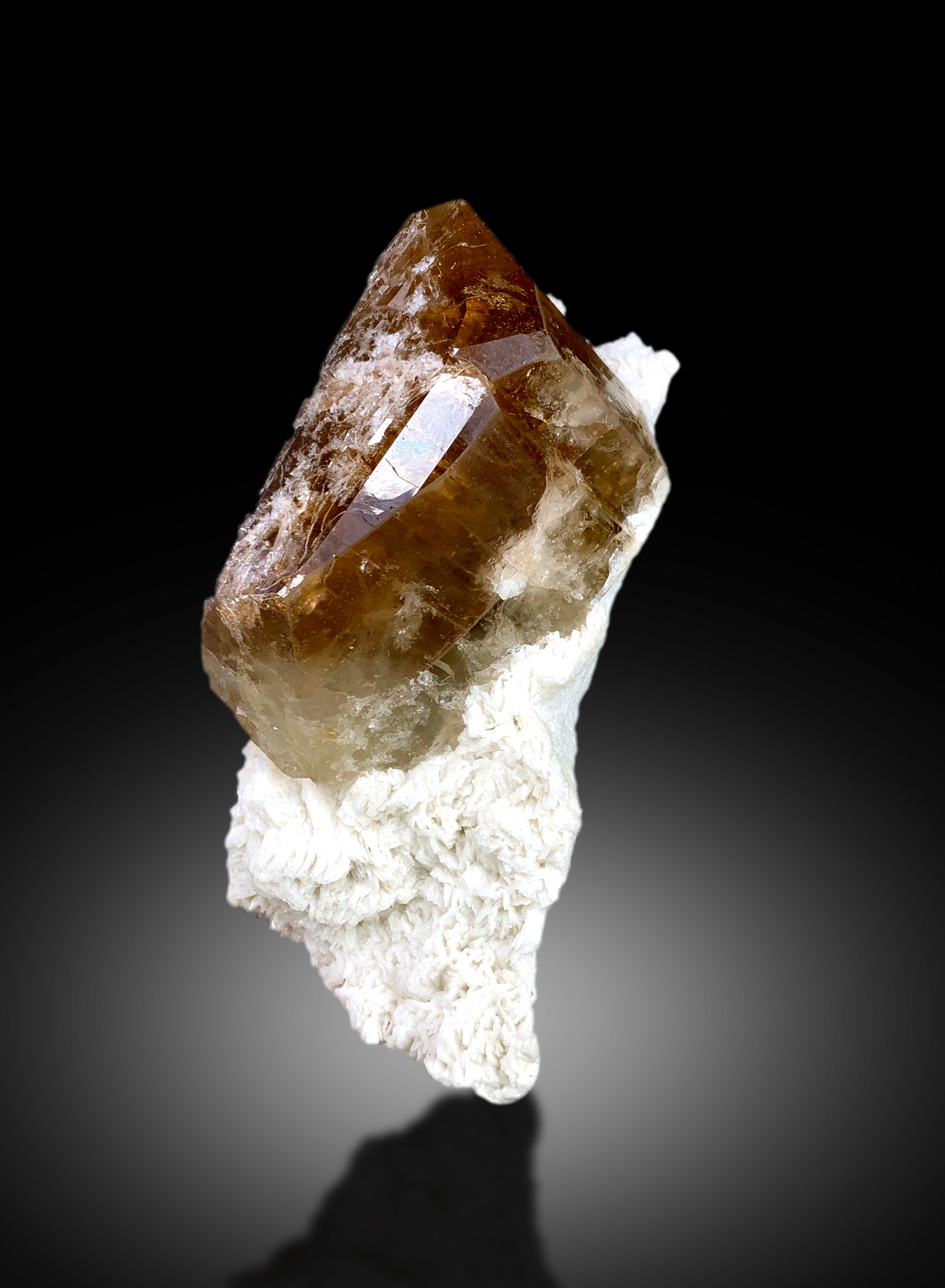 Museum Grade Sherry Topaz Crystal with Albite, Raw Mineral, Topaz Specimen, Topaz from Skardu Pakistan - 2292 gram