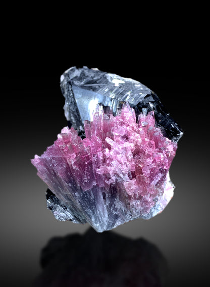 Cotton Candy Tourmaline Cluster on Quartz from Afghanistan - 101 gram