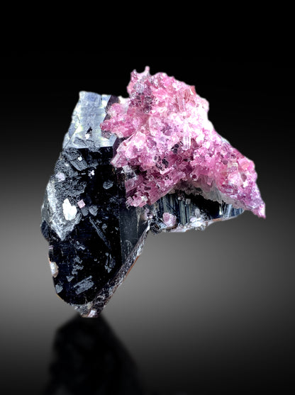 Cotton Candy Tourmaline Cluster on Quartz from Afghanistan - 101 gram