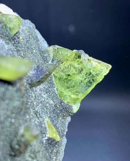 Green Sphene Crystal on Matrix From Pakistan - 191 Grams