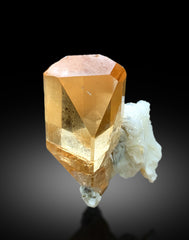 Transparent Rich Golden Color Topaz with Albite from Skardu Pakistan - 58 gram