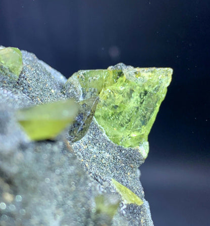 Green Sphene Crystal on Matrix From Pakistan - 191 Grams