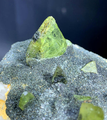 Green Sphene Crystal on Matrix From Pakistan - 191 Grams