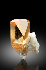 Transparent Rich Golden Color Topaz with Albite from Skardu Pakistan - 58 gram