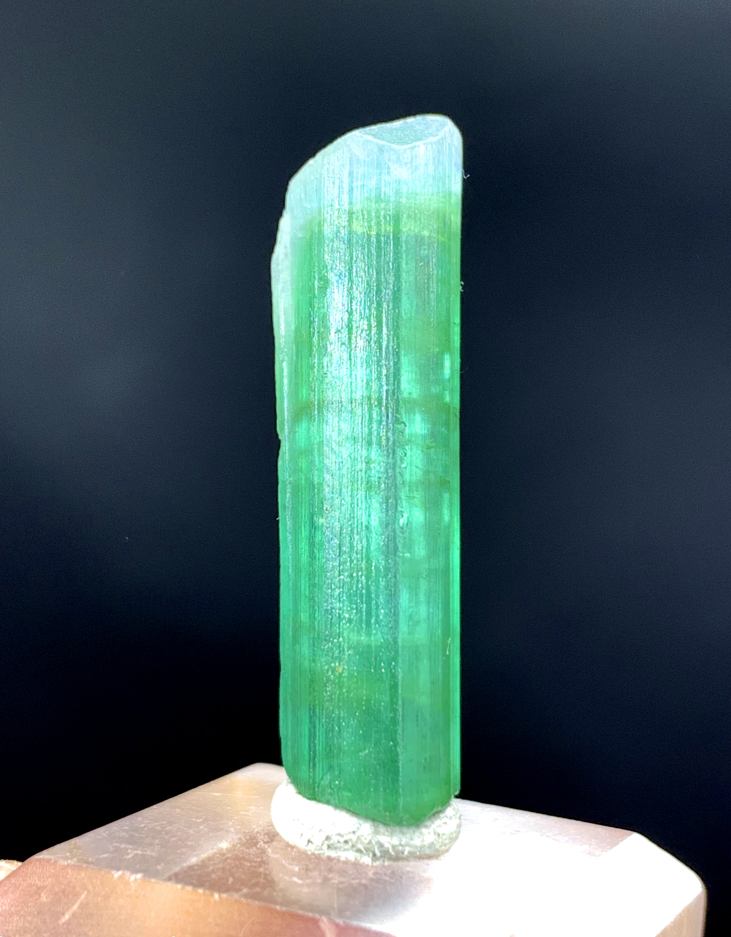 Natural Terminated Blue Color Tourmaline Crystal from Afghanistan - 21.55 carats