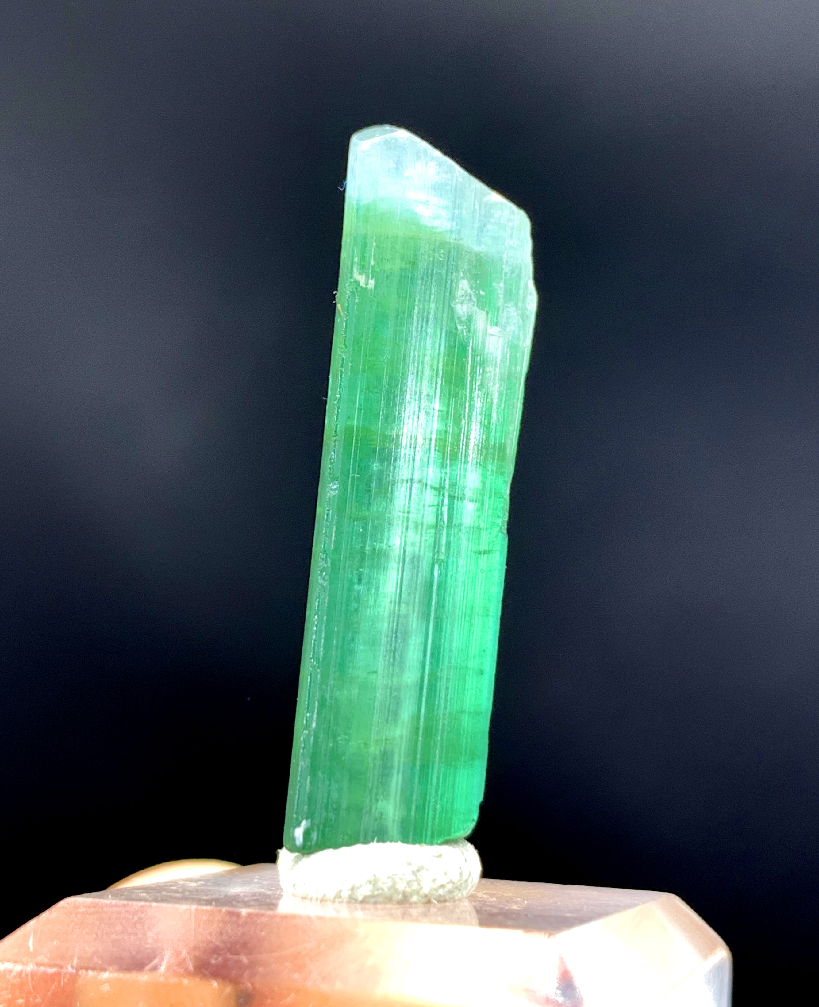 Natural Terminated Blue Color Tourmaline Crystal from Afghanistan - 21.55 carats