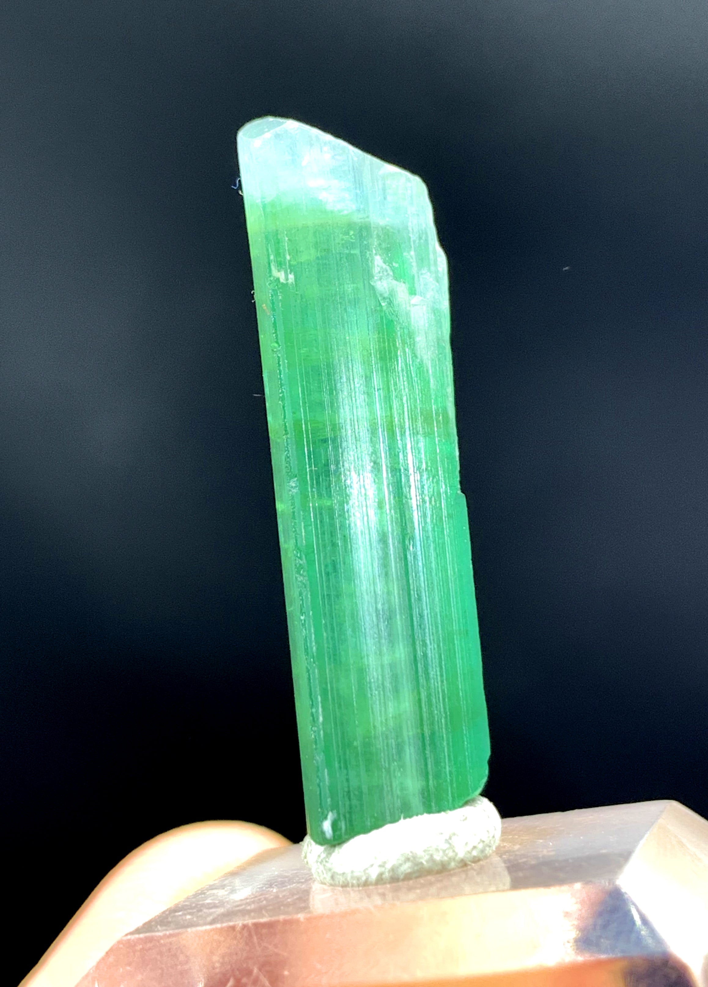 Natural Terminated Blue Color Tourmaline Crystal from Afghanistan - 21.55 carats