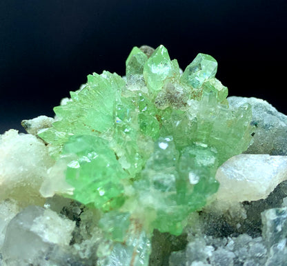 Green Color Apophyllite on Stilbite from Jalgaon, India - 141 gram