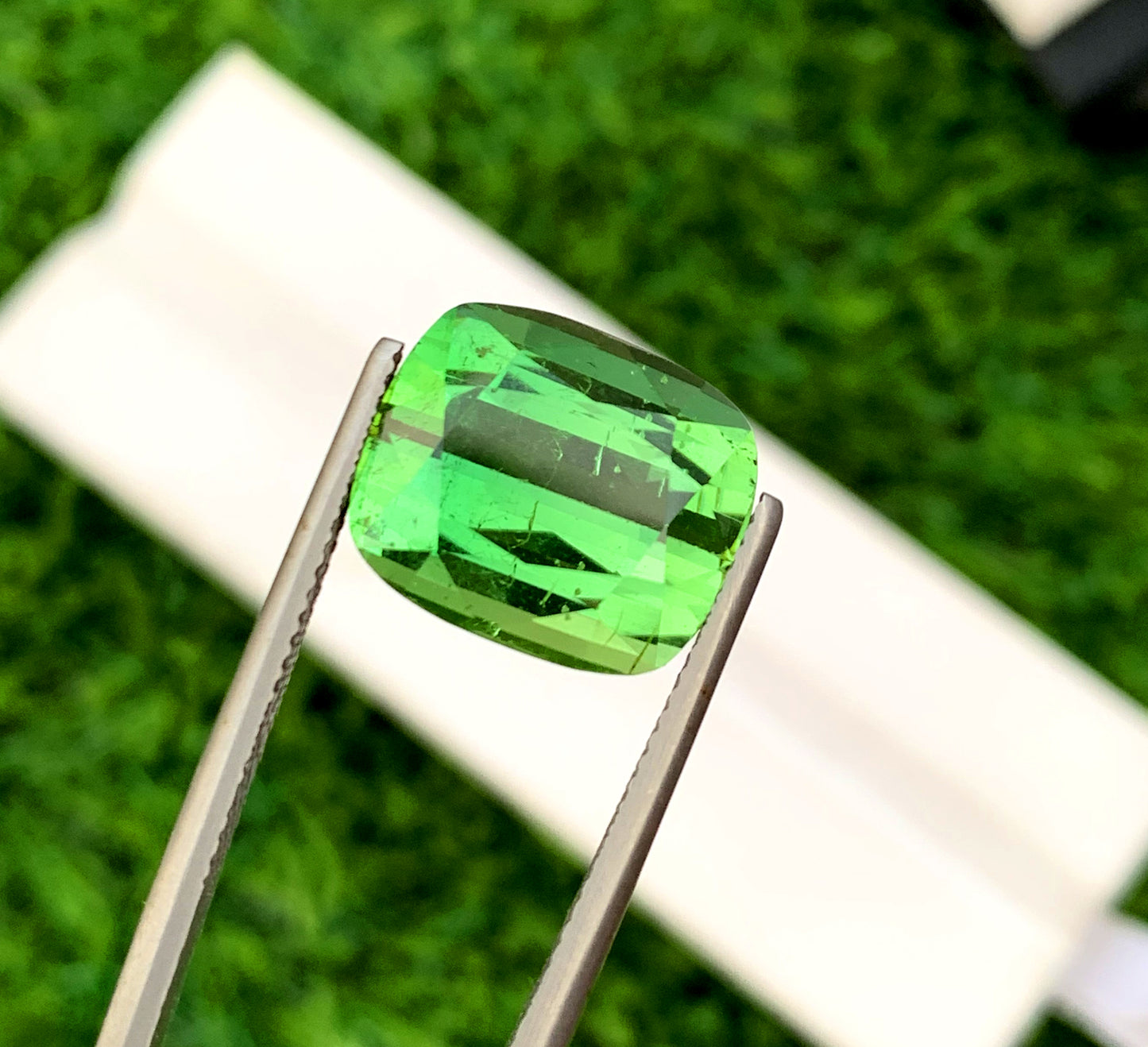 Cusshion Cut Mint Green Tourmaline Gemstone, Loose Gemstone, Tourmaline Ring, Gemstone Jewelry, Afghan Tourmaline - 12.10 CT