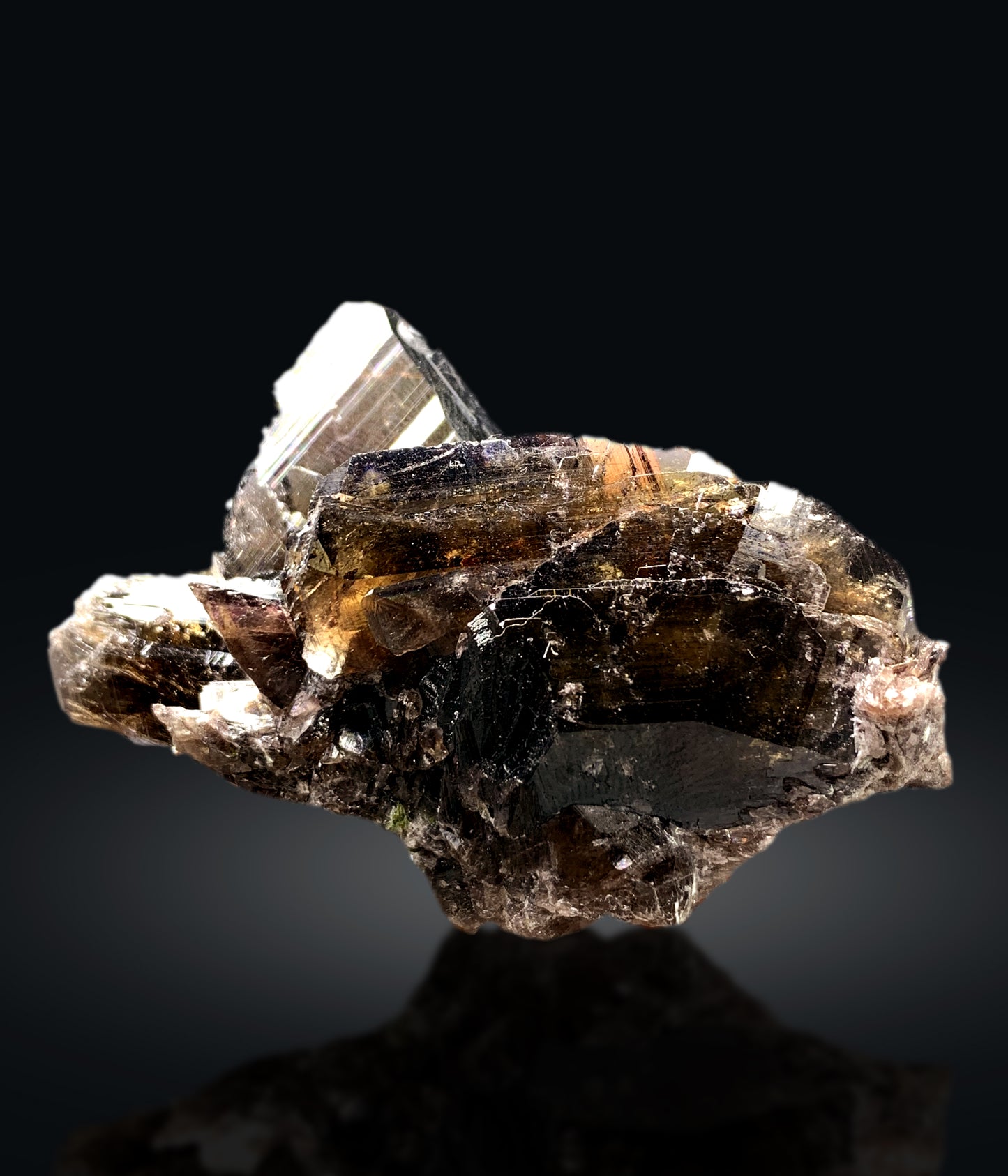 Natural Axinite Cluster from Skardu Pakistan - 43 gram