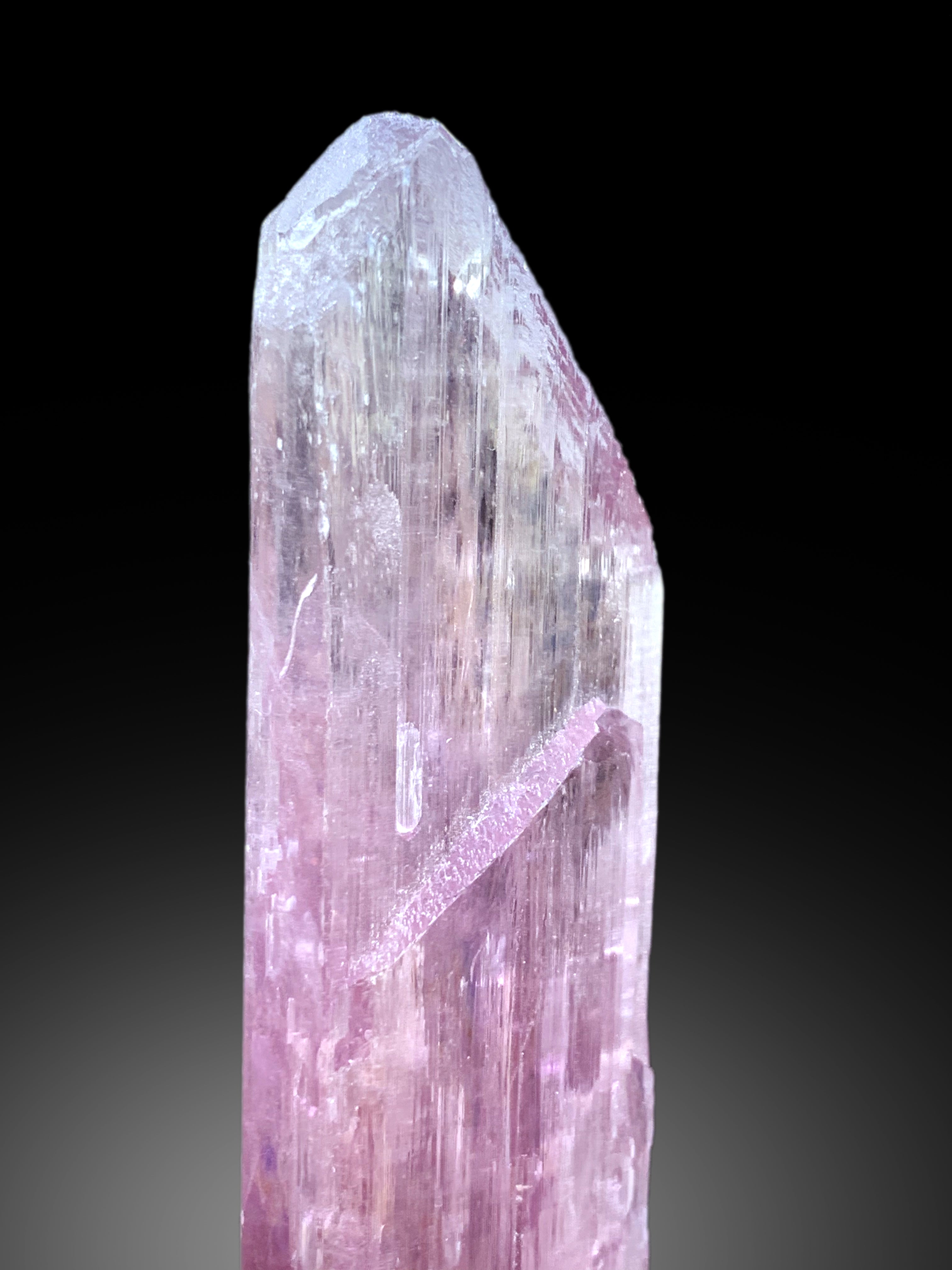 V Shape Terminated Pink Kunzite Crystal from Nuristan Afghanistan - 155 gram