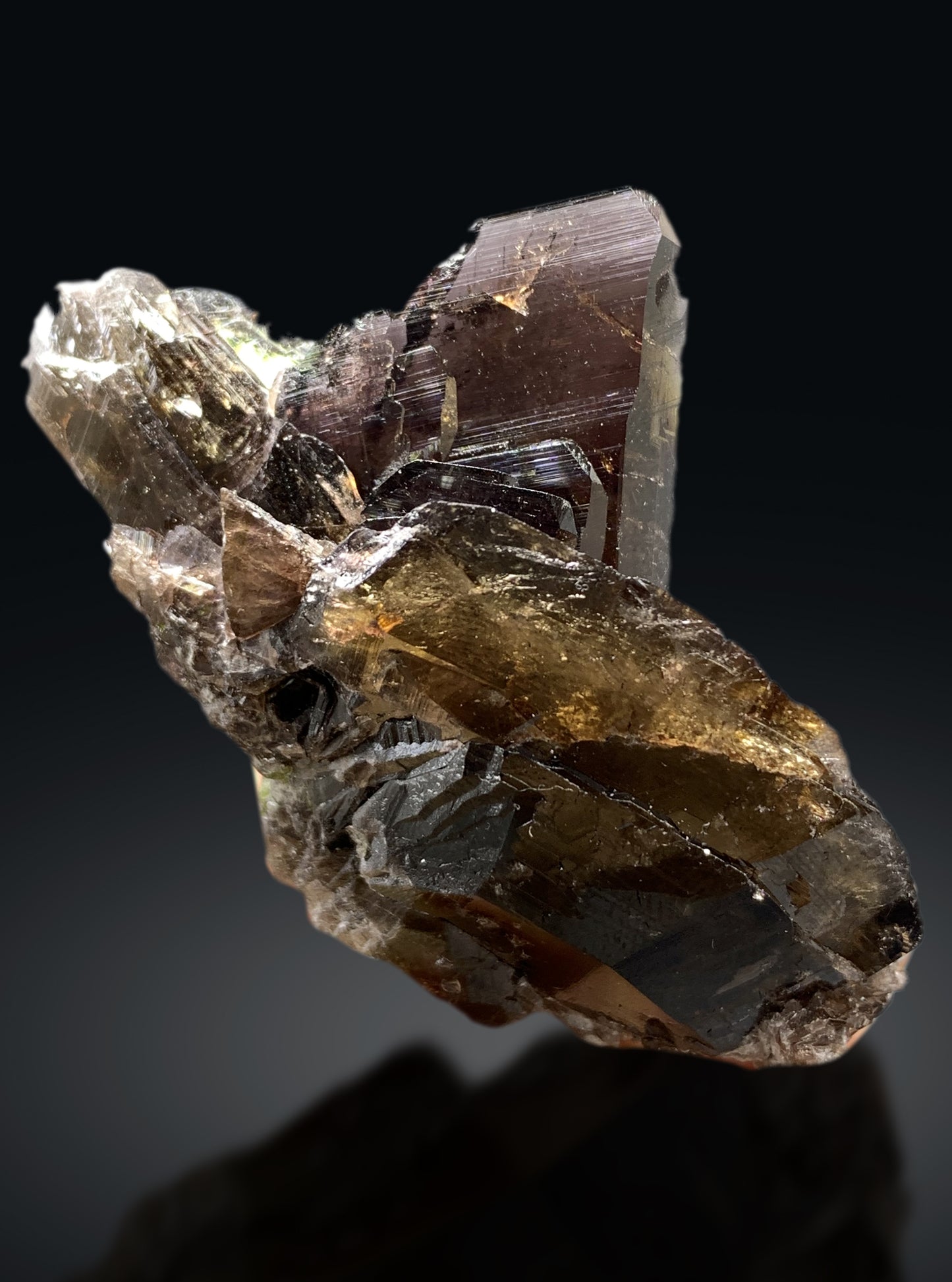 Natural Axinite Cluster from Skardu Pakistan - 43 gram