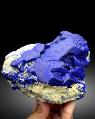 Ink Blue Color Lapis Lazuli on Matrix from Badakhshan Afghanistan - 1097 gram