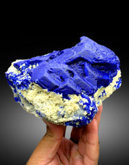 Ink Blue Color Lapis Lazuli on Matrix from Badakhshan Afghanistan - 1097 gram