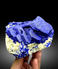 Ink Blue Color Lapis Lazuli on Matrix from Badakhshan Afghanistan - 1097 gram