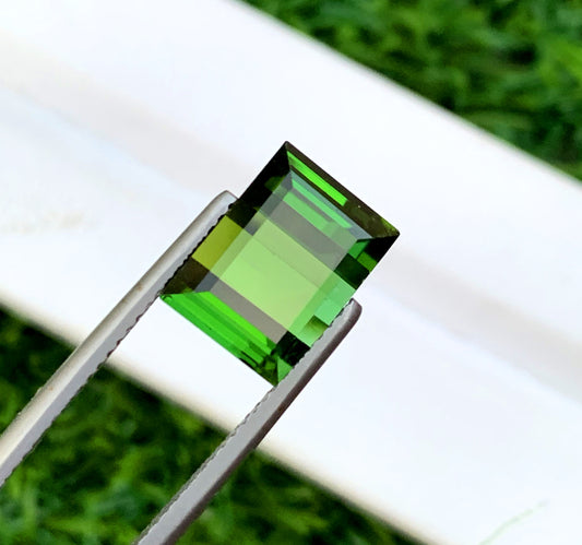 Octagon Shape Mint Green Tourmaline Gemstone, Loose Gemstone, Tourmaline Ring, Tourmaline from Afghanistan - 6.45 CT