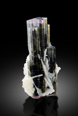 Natural Tricolor Tourmaline with Cleavelandite Albite from Pakistan - 34 gram