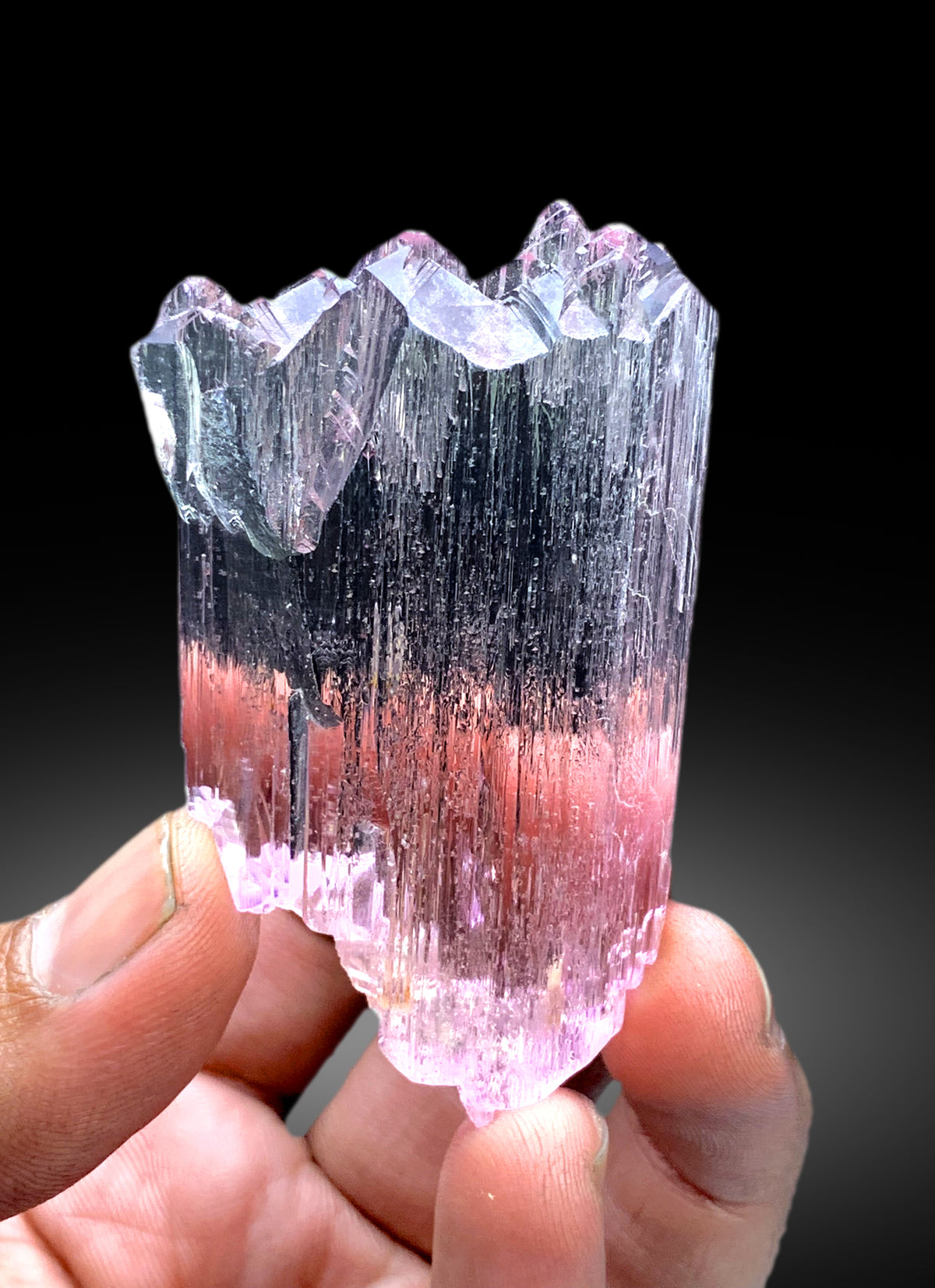 DT Etched Pink Kunzite Crystal from Afghanistan - 43 gram