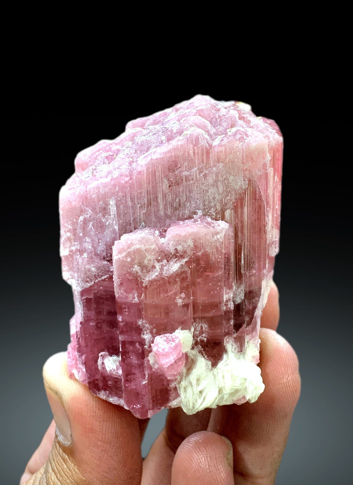 Natural Rubelite Tourmaline Crystal from Afghanistan - 152 gram