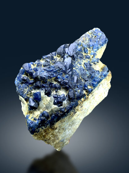 Rare Blue Afghanite on Matrix from Afghanistan - 760 gram