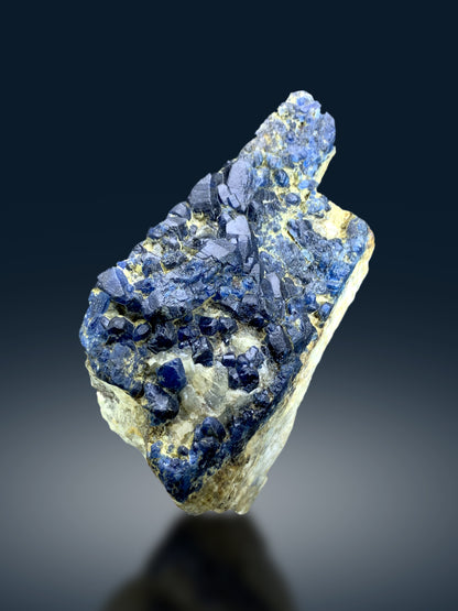 Rare Blue Afghanite on Matrix from Afghanistan - 760 gram
