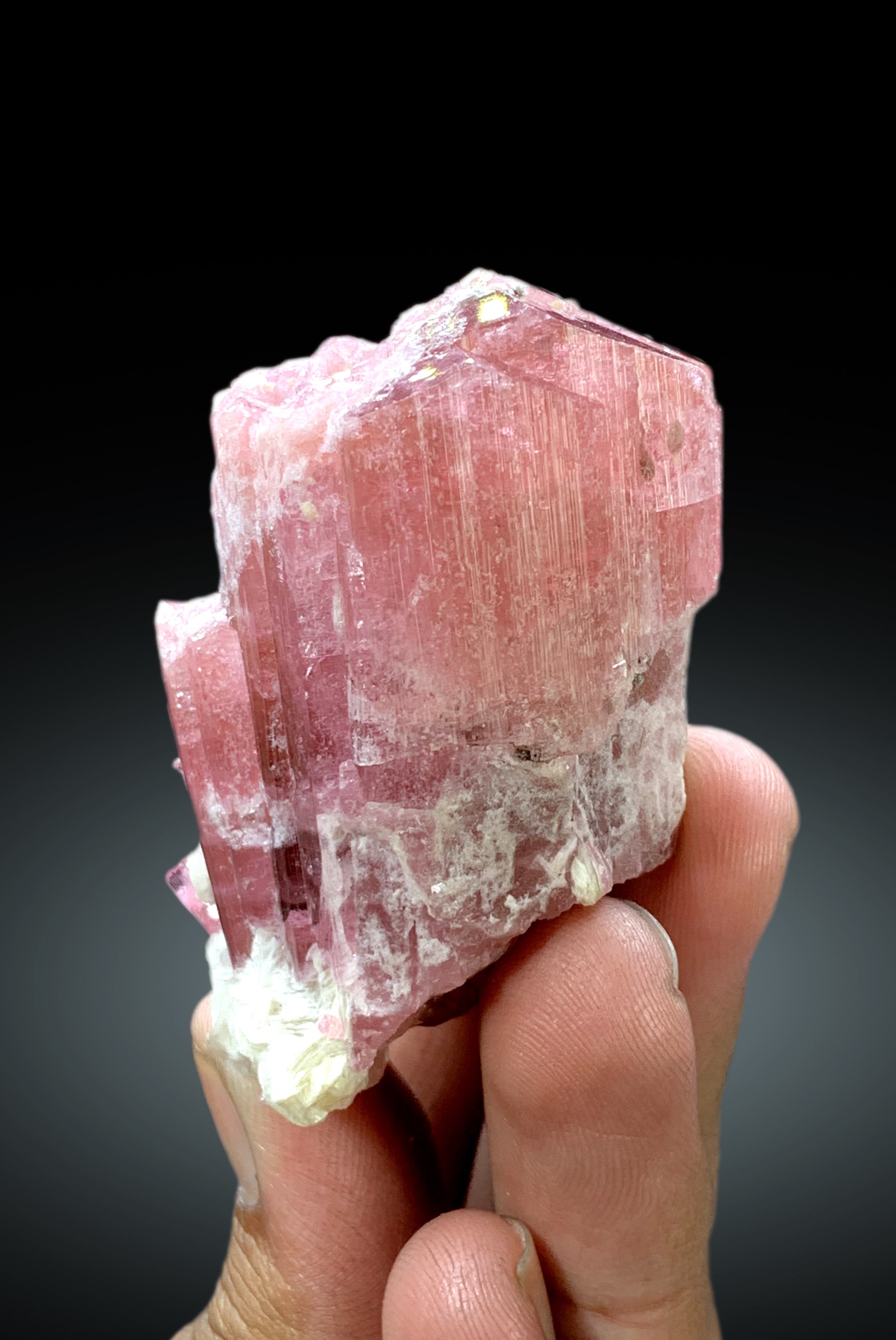 Natural Rubelite Tourmaline Crystal from Afghanistan - 152 gram