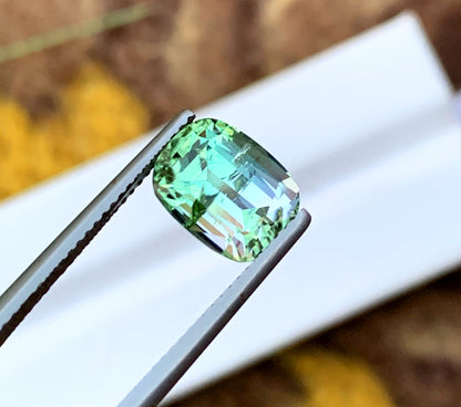 Cusshion Cut Blue Green Tourmaline Gemstone, Loose Gemstone, Tourmaline Ring, Gemstone Jewelry, Afghan Tourmaline - 4.25 CT