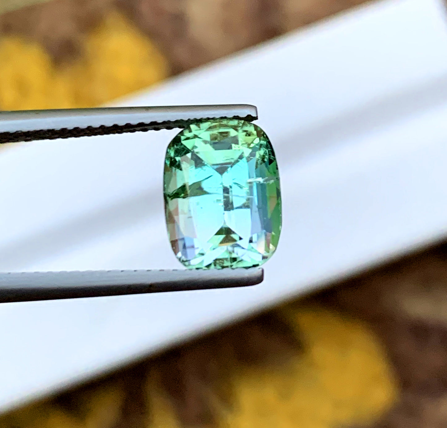 Cusshion Cut Blue Green Tourmaline Gemstone, Loose Gemstone, Tourmaline Ring, Gemstone Jewelry, Afghan Tourmaline - 4.25 CT