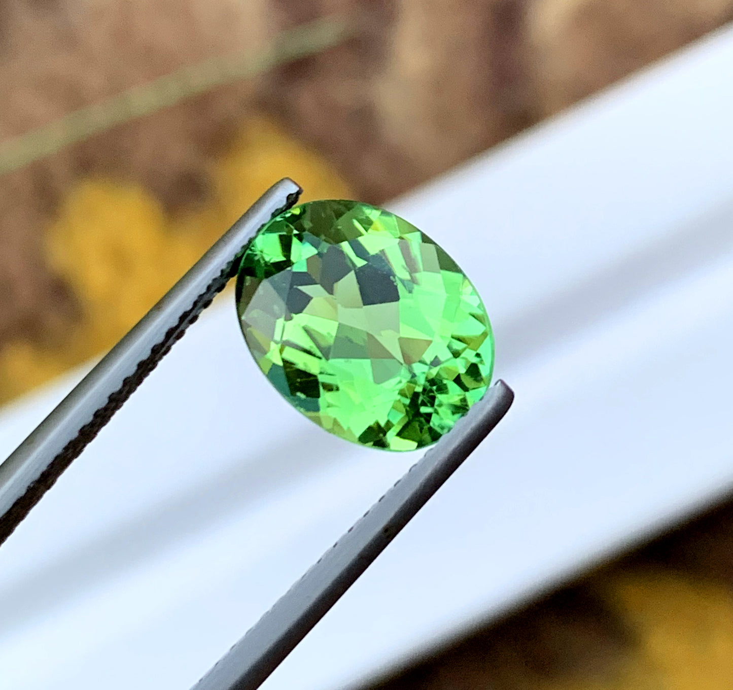 Oval Shape Mint Green Tourmaline Gemstone, Loose Gemstone, Tourmaline Ring, Gemstone Jewelry - 3.30 CT