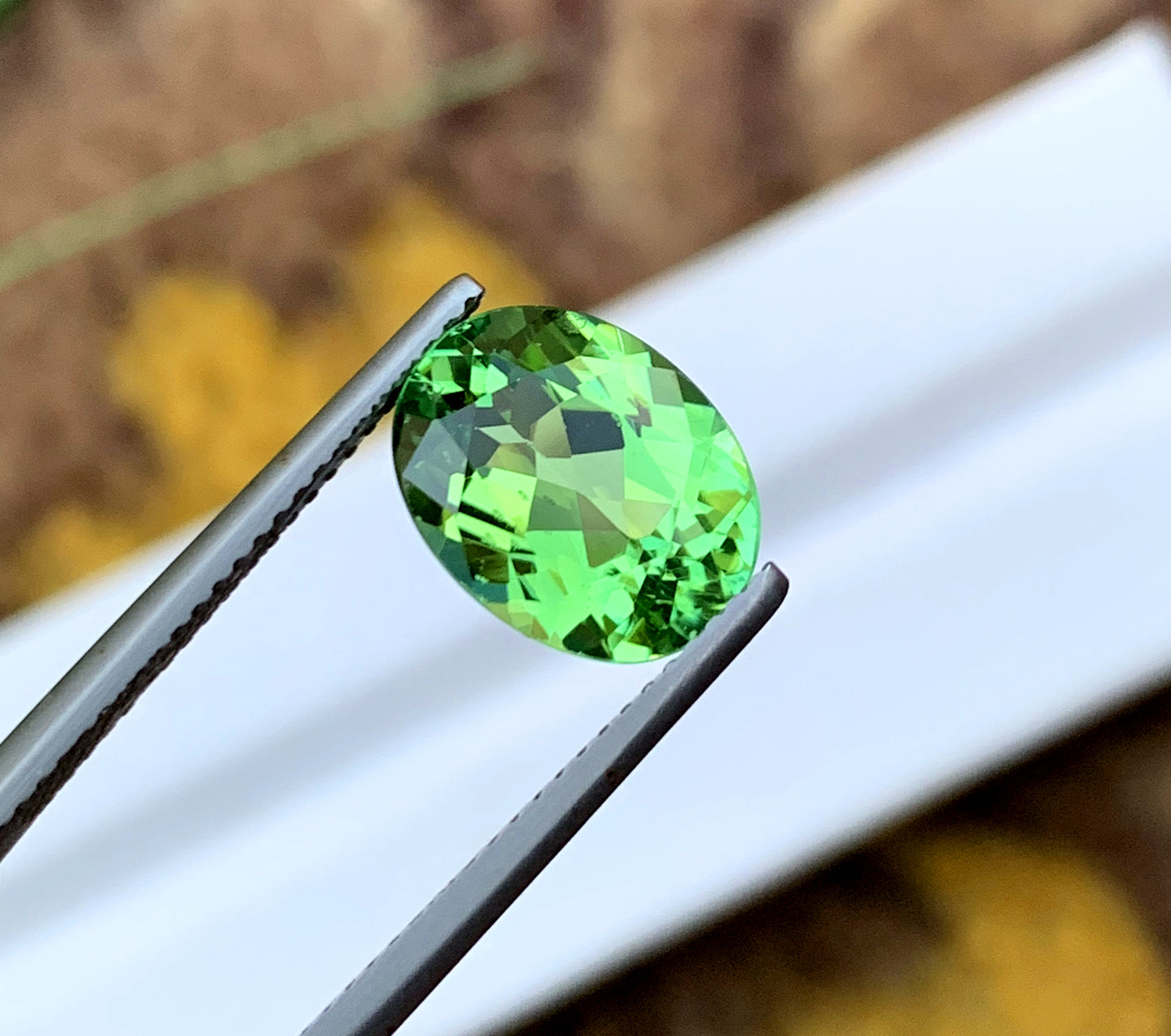 Oval Shape Mint Green Tourmaline Gemstone, Loose Gemstone, Tourmaline Ring, Gemstone Jewelry - 3.30 CT