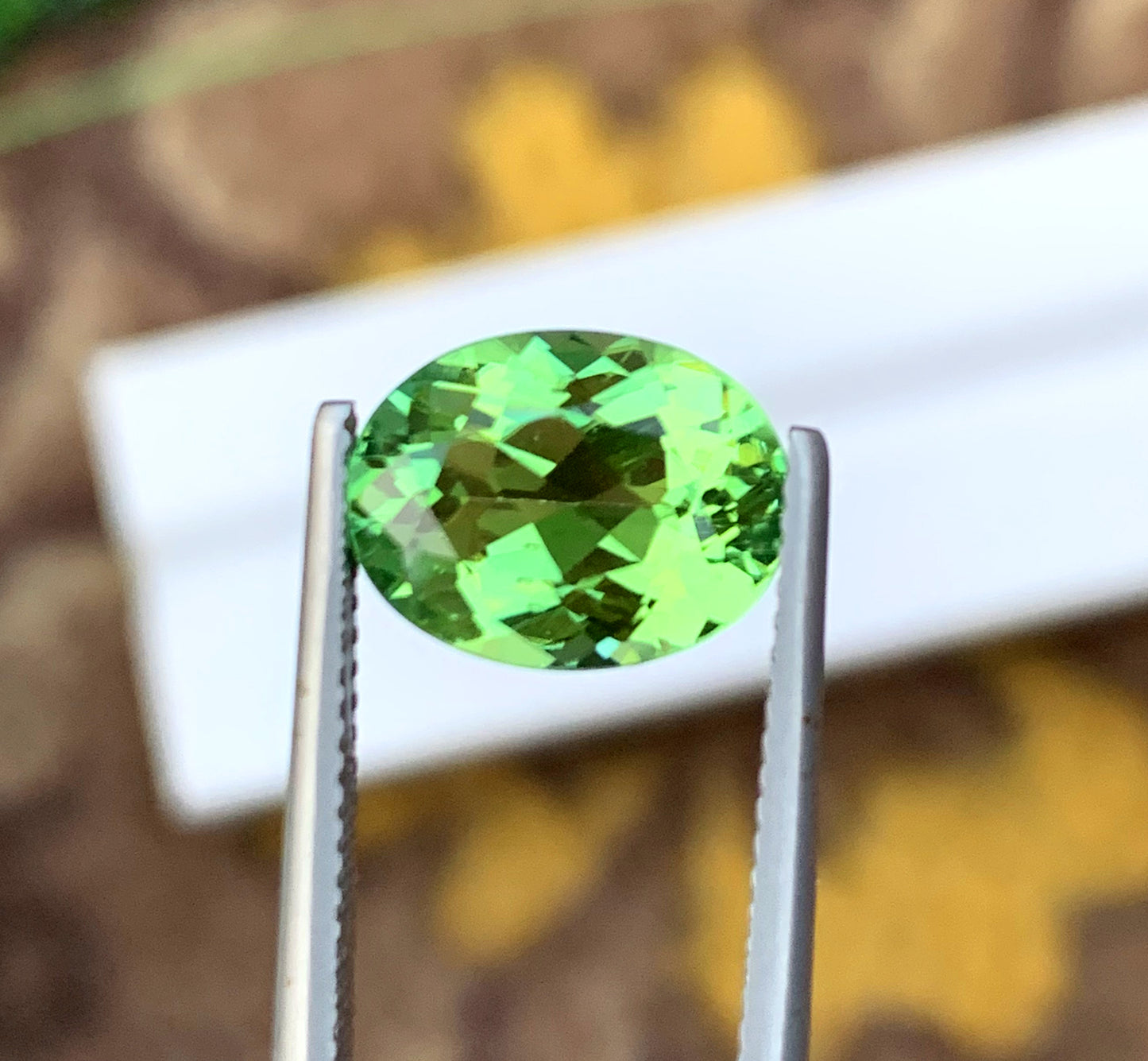 Oval Shape Mint Green Tourmaline Gemstone, Loose Gemstone, Tourmaline Ring, Gemstone Jewelry - 3.30 CT