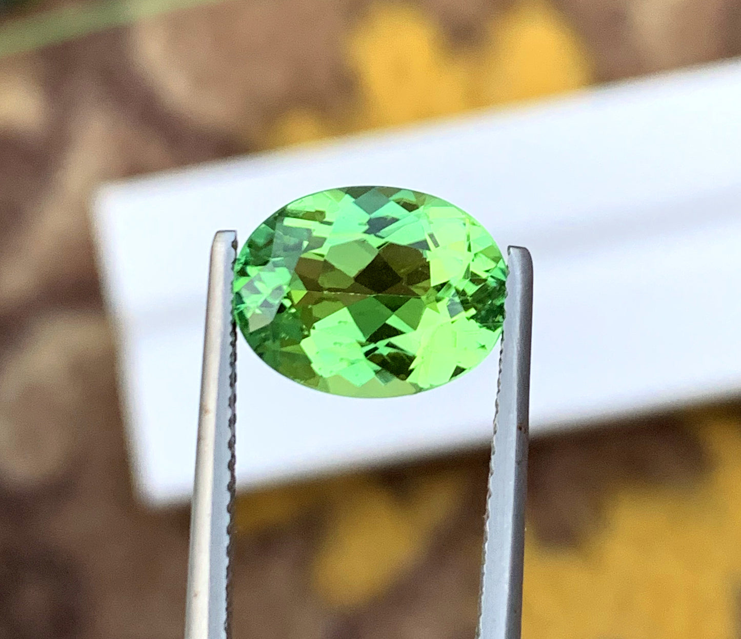 Oval Shape Mint Green Tourmaline Gemstone, Loose Gemstone, Tourmaline Ring, Gemstone Jewelry - 3.30 CT