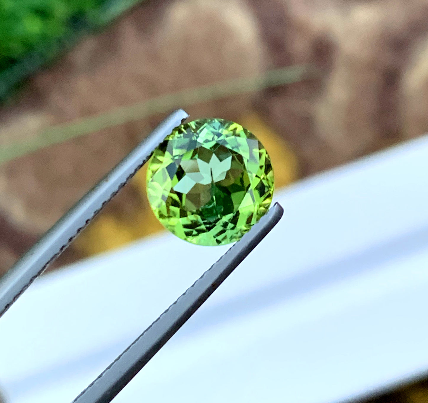 Round Cut Mint Green Tourmaline Gemstone, Loose Gemstone, Tourmaline Ring, Gemstone Jewelry - 3.10 CT
