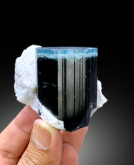 Natural Blue Cap Tourmaline with Feldspar from Paprok Afghanistan - 205 gram