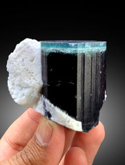 Natural Blue Cap Tourmaline with Feldspar from Paprok Afghanistan - 205 gram