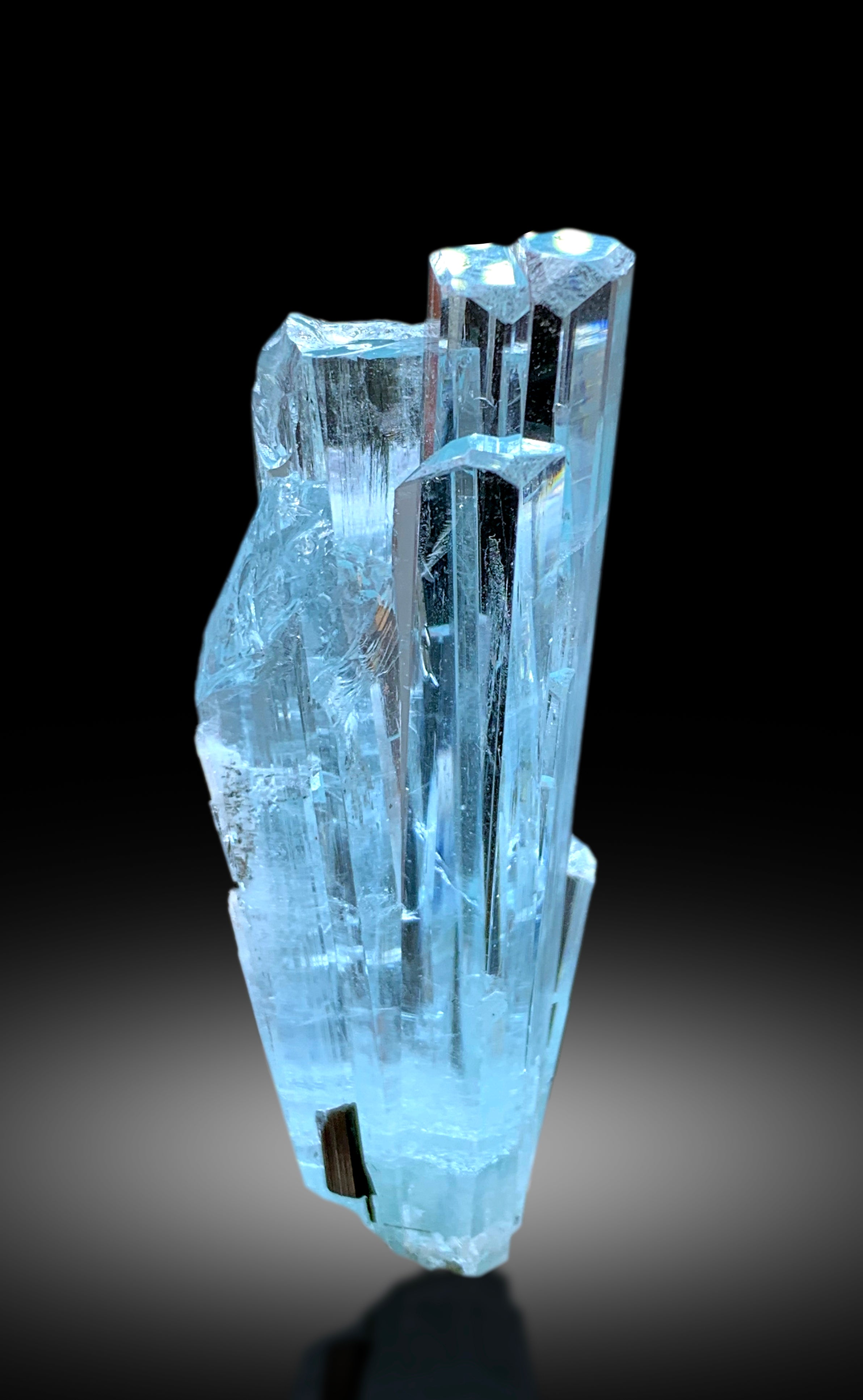 Transparent Sky Blue Color Aquamarine Crystals from Shigar valley Skardu Pakistan - 45 gram