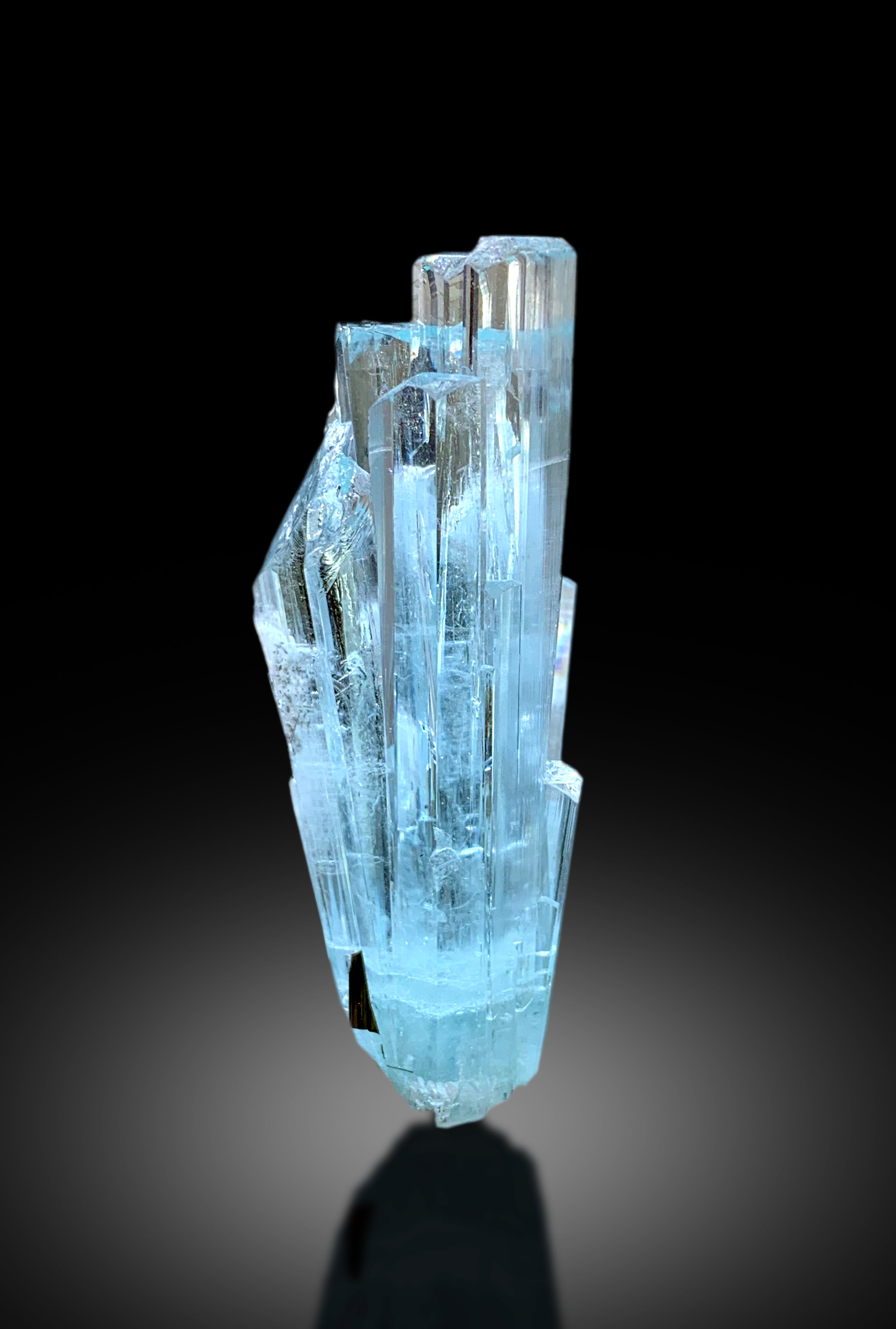 Transparent Sky Blue Color Aquamarine Crystals from Shigar valley Skardu Pakistan - 45 gram