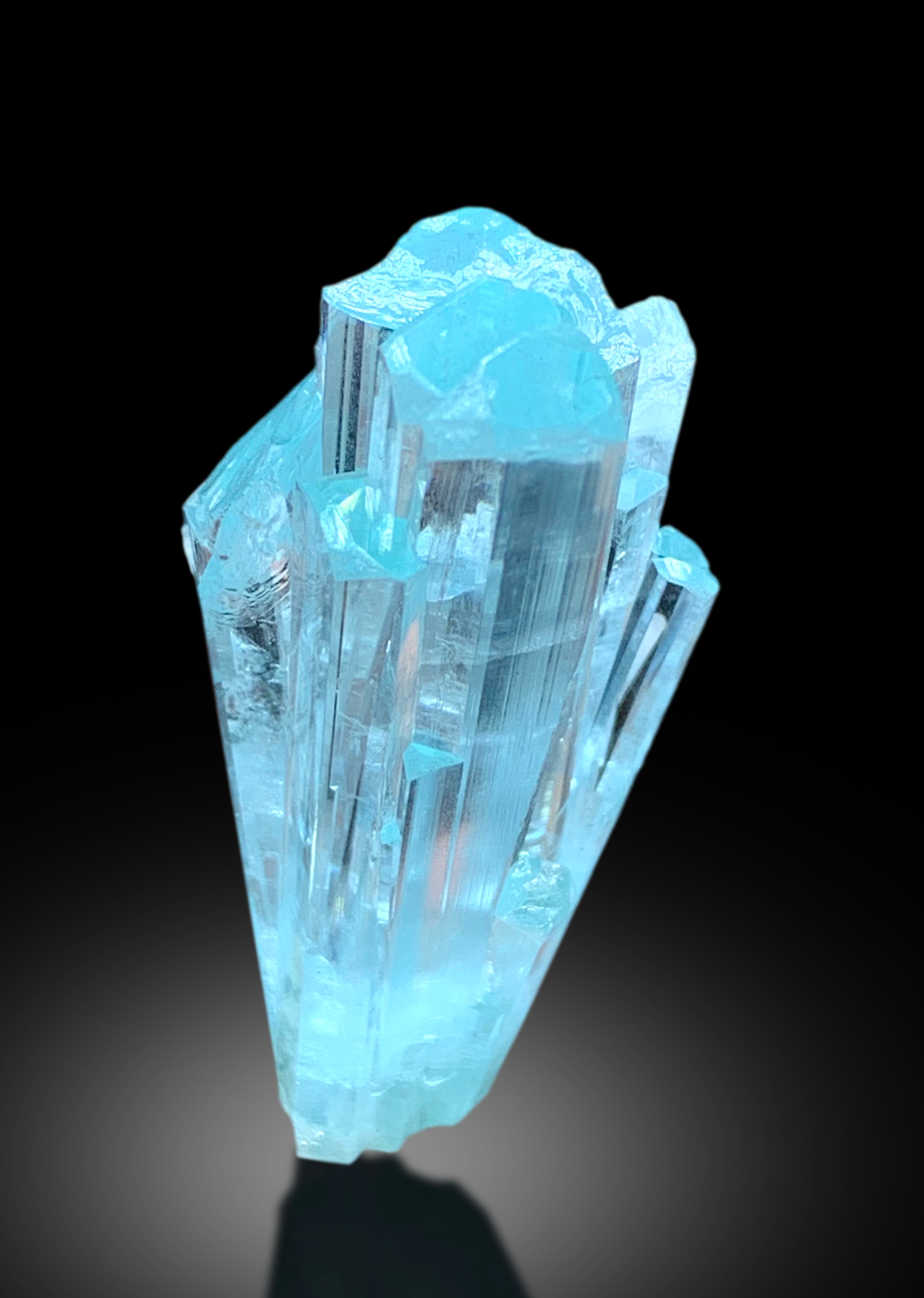 Transparent Sky Blue Color Aquamarine Crystals from Shigar valley Skardu Pakistan - 45 gram