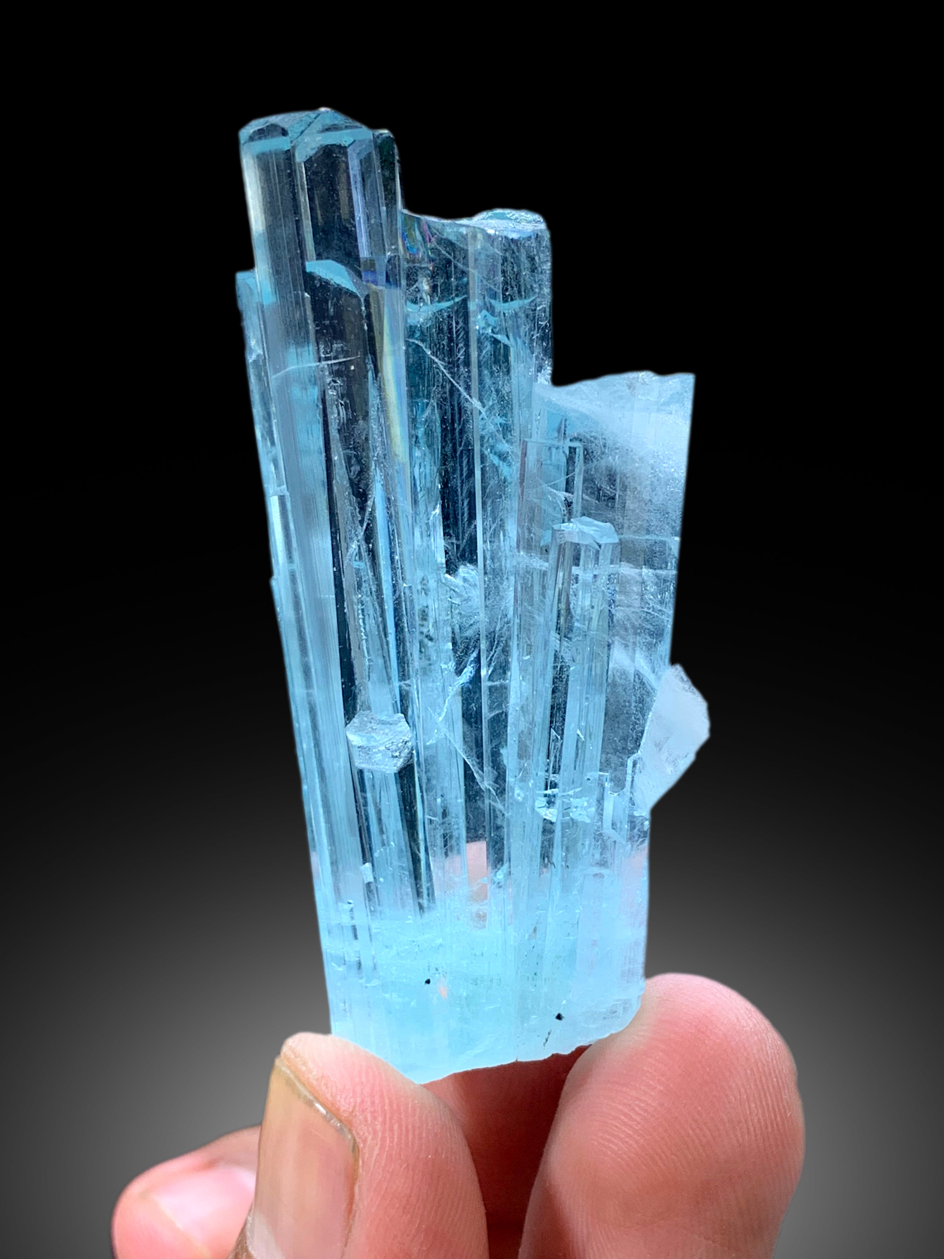 Transparent Sky Blue Color Aquamarine Crystals from Shigar valley Skardu Pakistan - 45 gram