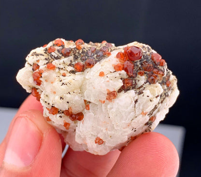 Red Garnet Crystals on Matrix From Pakistan - 33 Grams