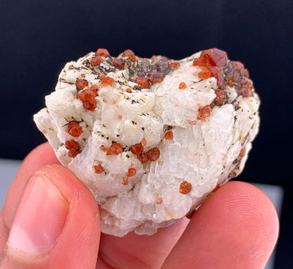 Red Garnet Crystals on Matrix From Pakistan - 33 Grams