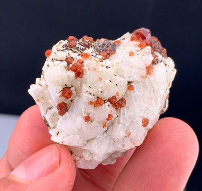 Red Garnet Crystals on Matrix From Pakistan - 33 Grams